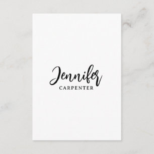Beruflicher, moderner Minimalname Begleitkarte