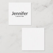 Beruflicher, moderner Minimalname Begleitkarte (Vorne/Hinten)