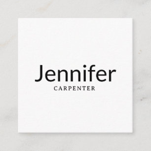 Beruflicher, moderner Minimalname Begleitkarte