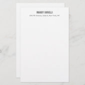Beruflicher, moderner Minimalname Briefpapier (Vorne/Hinten)