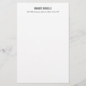 Beruflicher, moderner Minimalname Briefpapier
