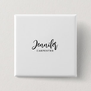 Beruflicher, moderner Minimalname Button