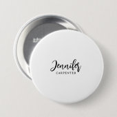 Beruflicher, moderner Minimalname Button (Vorne & Hinten)