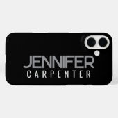 Beruflicher, moderner Minimalname Case-Mate iPhone Hülle (Rückseite (Horizontal))
