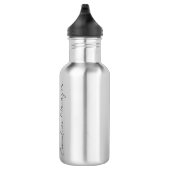 Beruflicher, moderner Minimalname Edelstahlflasche (Rechts)