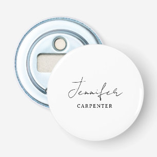 Beruflicher, moderner Minimalname Flaschenöffner