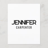 Beruflicher, moderner Minimalname Flyer (Vorne)