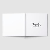 Beruflicher, moderner Minimalname Gästebuch (Voll)