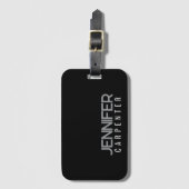 Beruflicher, moderner Minimalname Gepäckanhänger (Vorderseite Vertikal)