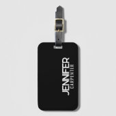 Beruflicher, moderner Minimalname Gepäckanhänger (Vorderseite Vertikal)