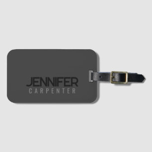 Beruflicher, moderner Minimalname Gepäckanhänger