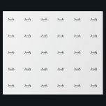 Beruflicher, moderner Minimalname Geschenkpapier<br><div class="desc">Ein perfektes Design,  das in der Wirtschaft oder im Privatleben funktioniert. Ein einfacher,  minimalistischer,  perfekter Look. Nur für dich.</div>