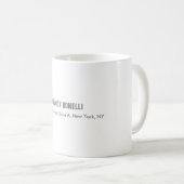 Beruflicher, moderner Minimalname Kaffeetasse (VorderseiteRechts)