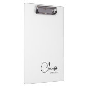 Beruflicher, moderner Minimalname Klemmbrett (Rechts)