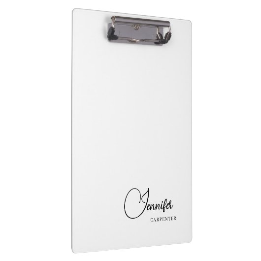 Beruflicher, moderner Minimalname Klemmbrett (Rechts)