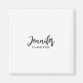 Beruflicher, moderner Minimalname Magnet (Vorne)