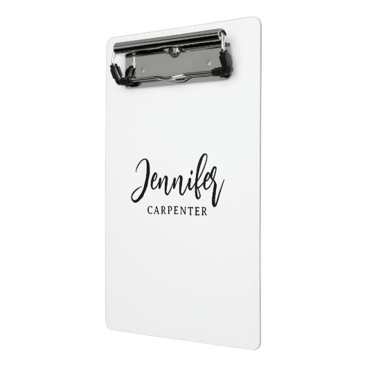 Beruflicher, moderner Minimalname Mini Klemmbrett (Gewinkelt2)