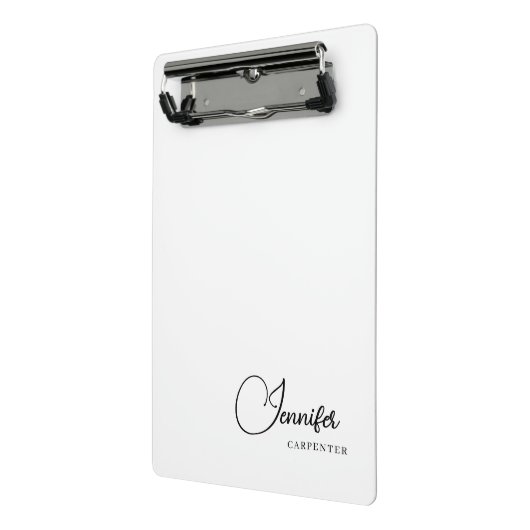 Beruflicher, moderner Minimalname Mini Klemmbrett (Gewinkelt2)