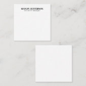 Beruflicher, moderner Minimalname Mitteilungskarte (Vorne/Hinten)