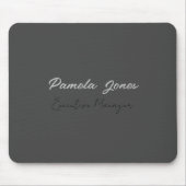 Beruflicher, moderner Minimalname Mousepad (Vorne)