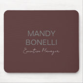Beruflicher, moderner Minimalname Mousepad (Vorne)