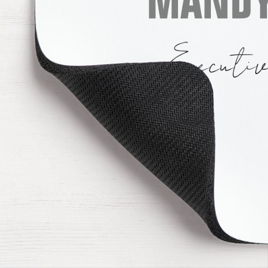 Beruflicher, moderner Minimalname Mousepad (Ecke)