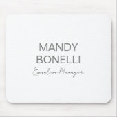 Beruflicher, moderner Minimalname Mousepad (Vorne)