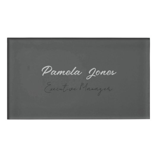 Beruflicher, moderner Minimalname Namenschild (Vorderseite)