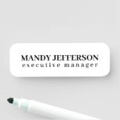 Beruflicher, moderner Minimalname Namensschild (Beispiel)