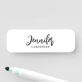 Beruflicher, moderner Minimalname Namensschild (Beispiel)