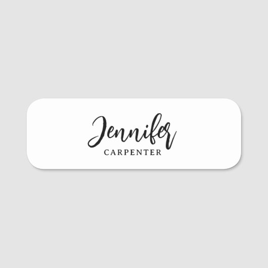 Beruflicher, moderner Minimalname Namensschild (Vorderseite)