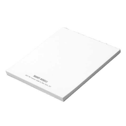 Beruflicher, moderner Minimalname Notizblock (Rotiert)