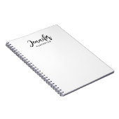 Beruflicher, moderner Minimalname Notizblock (Rechte Seite)