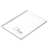 Beruflicher, moderner Minimalname Notizblock (Linke Seite)