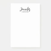 Beruflicher, moderner Minimalname Post-it Klebezettel (Vorderseite)