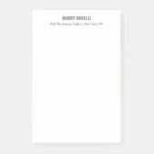 Beruflicher, moderner Minimalname Post-it Klebezettel (Vorderseite)