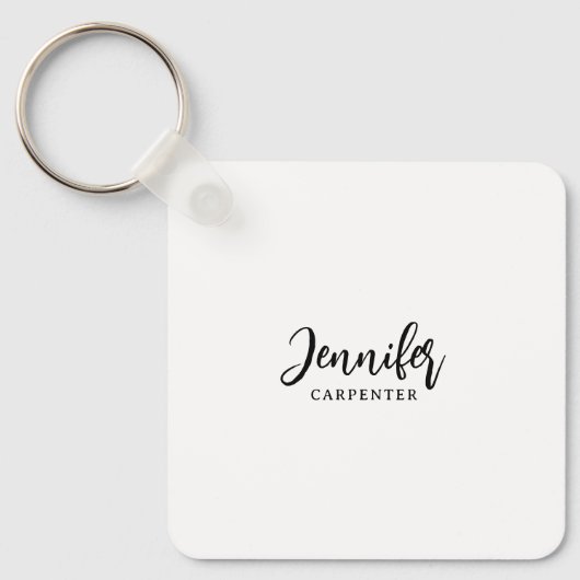 Beruflicher, moderner Minimalname Schlüsselanhänger (Vorderseite)