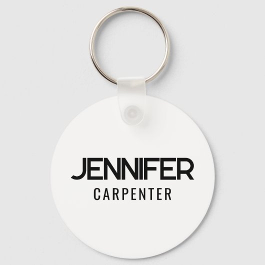 Beruflicher, moderner Minimalname Schlüsselanhänger (Vorderseite)