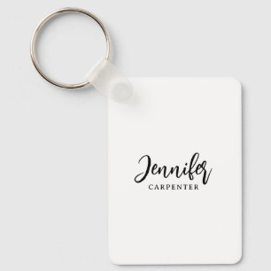 Beruflicher, moderner Minimalname Schlüsselanhänger