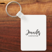 Beruflicher, moderner Minimalname Schlüsselanhänger (Vorderseite)