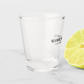 Beruflicher, moderner Minimalname Schnapsglas (Links)