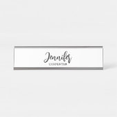 Beruflicher, moderner Minimalname Schreibtischnamensplakette (Vorderseite )