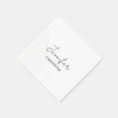 Beruflicher, moderner Minimalname Serviette (Ecke)