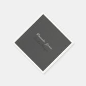 Beruflicher, moderner Minimalname Serviette (Ecke)