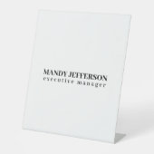 Beruflicher, moderner Minimalname Sockelschild (Vorderseite)