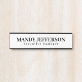 Beruflicher, moderner Minimalname Türschild (Vorderseite )