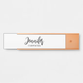 Beruflicher, moderner Minimalname Türschild (Vorderseite )