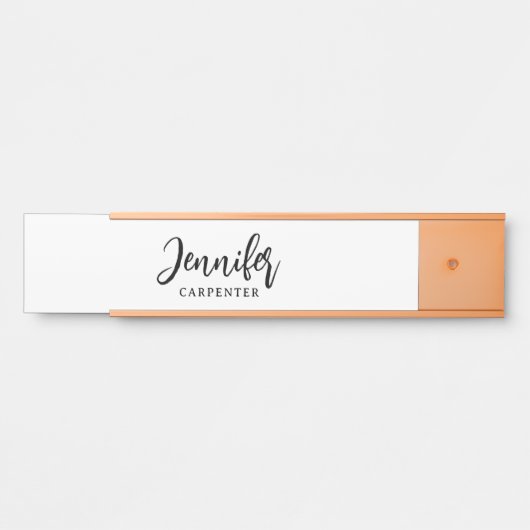 Beruflicher, moderner Minimalname Türschild (Vorderseite )