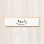 Beruflicher, moderner Minimalname Türschild (Vorderseite )