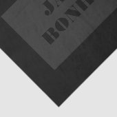 Beruflicher moderner Name | Dunkelgrau und schwarz Seidenpapier (Ausschnitt)